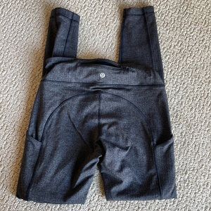 Lululemon gray herringbone leggings - size small (?)